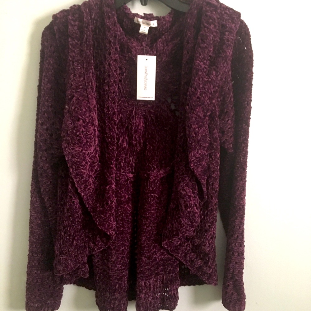 John Paul Richard Open detailed cardigan